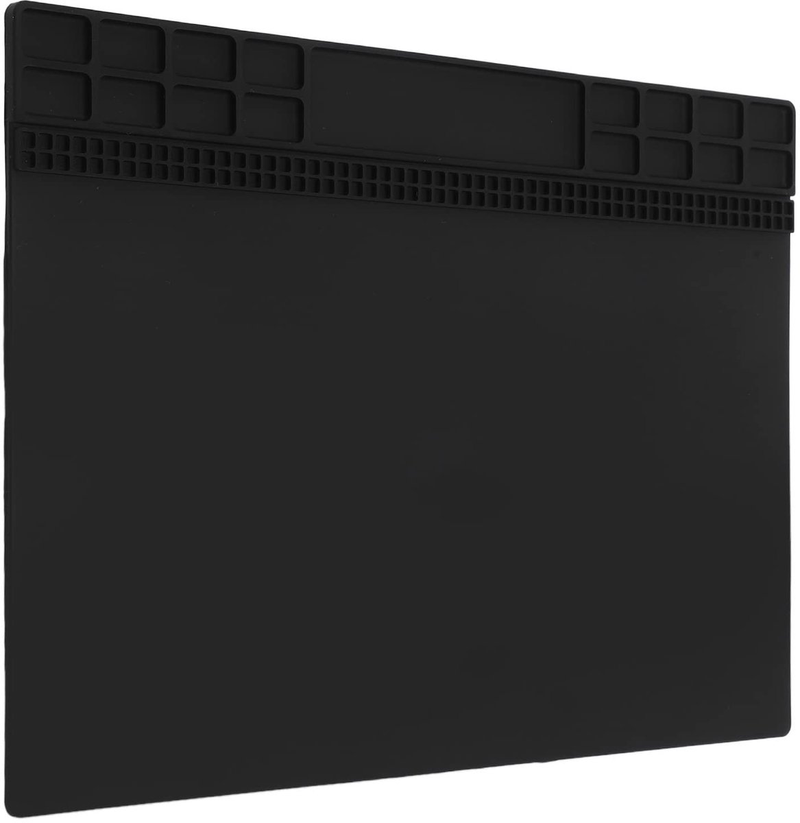 Solidchoice - Siliconen Soldeerstations Mat - Hittebestendige Reparatie Mat - Zwart - Antislip Isolatie Pad - Geschikt voor Elektronica Reparatie