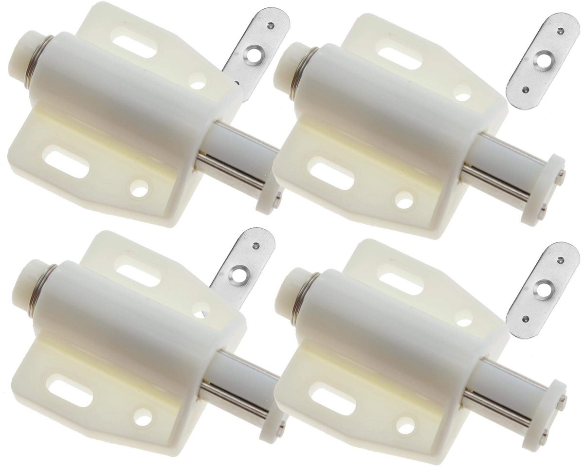 Solidchoice - Magnetische Deurvangsten met Push-to-Open Functie, Set van 4