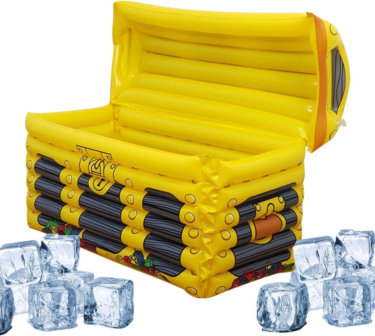 Opblaasbare IJsemmer - Drankkoeler - Feestdecoratie - Schattige Schatkist - 60x38x30cm - Meerdere kleuren