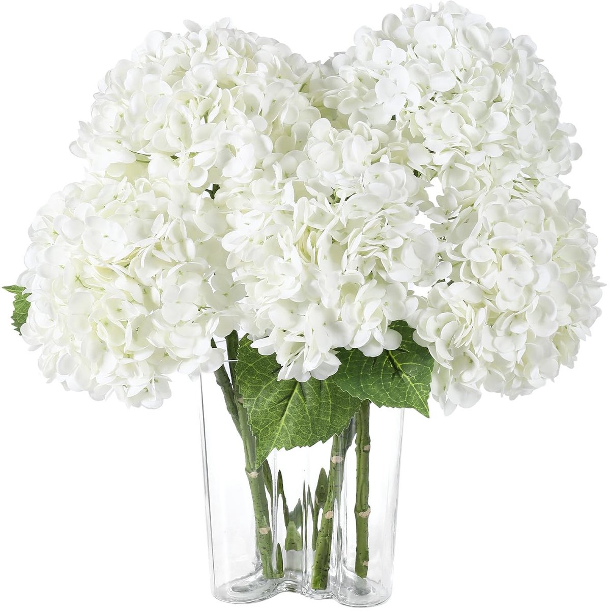 Dailygoods- Hortensia Kunstbloem - 3 Stuks - Real Touch - Nep Bloemen Boeket - Decoratie Voor Bruiloft - Feesten - Kantoor