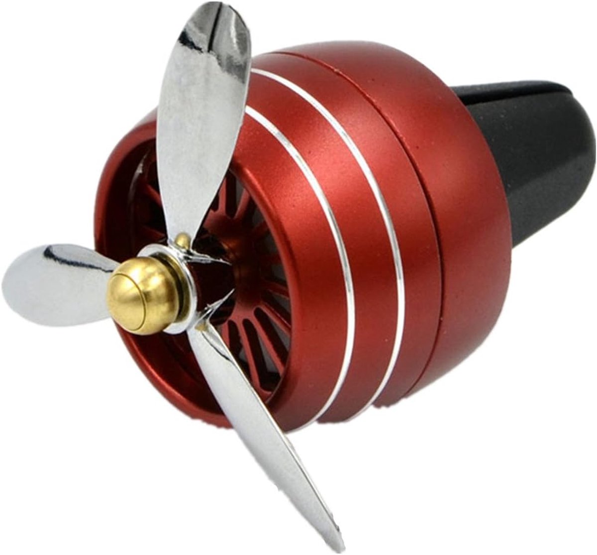 Auto Luchtverfrisser - Geurverspreider Auto - Frisse Lucht - Draaiende Propeller - 4.5x4.2 cm - Rood
