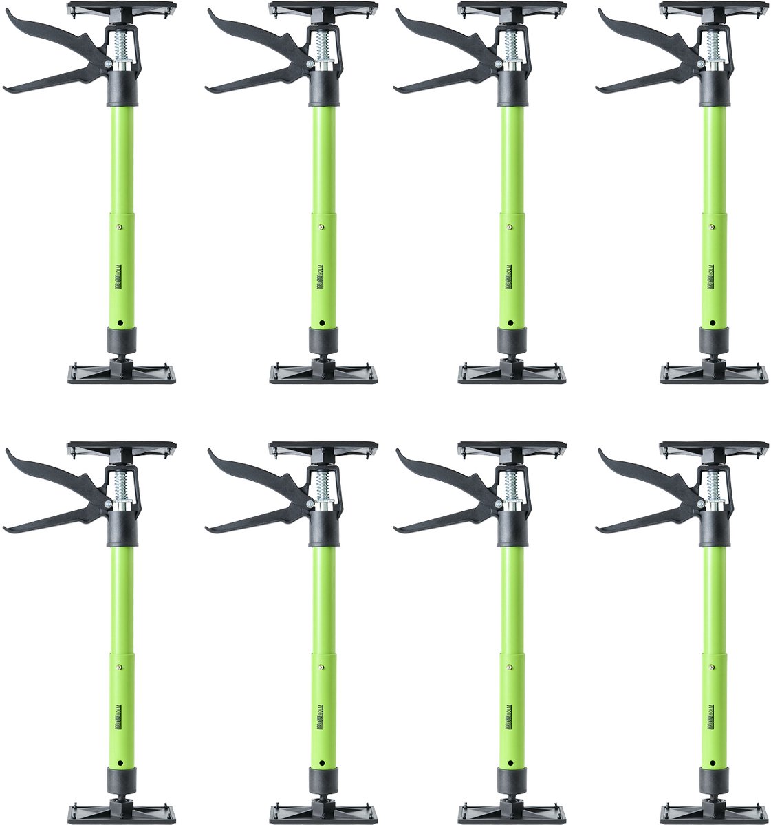 TRUTZHOLM Eénhandige steun 30–59 cm – montagesteun, uitschuifbaar – Compacte plafondsteun voor kastmontage, draagvermogen 30 kg - Set van 8