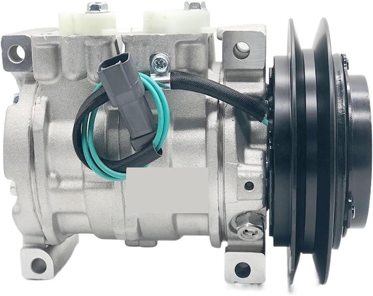 Auto Airco Compressor - Koeling Motoronderdeel - Comfortabele Rit - Snelle Reactie - 24V - Zwart