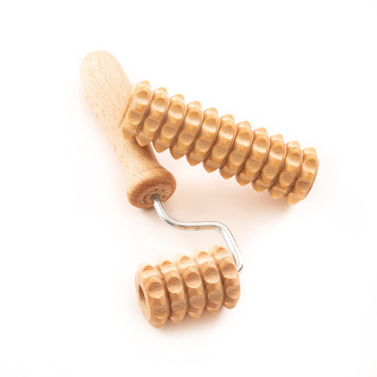 Solidchoice - Gezichtsmassager voor Hoofd, Gezicht en Nek - Massageapparaat met Maderotherapie Set van Hout