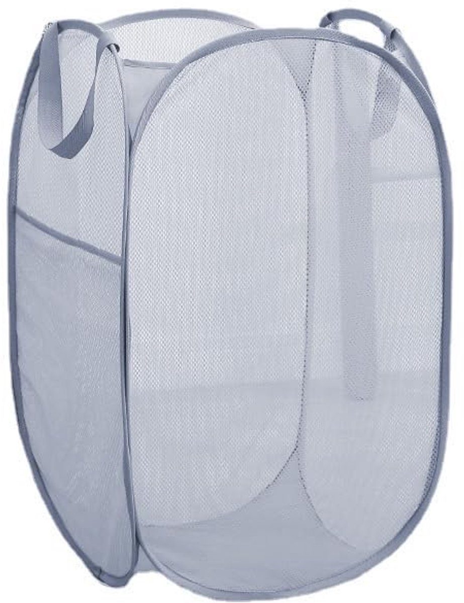 Dailygoods- Wasmand Opvouwbaar - Pop-up Wasmand - Opbergmanden voor Vuile Kleren - Handgrepen - Grote Wasmand - Grijs - Wasmandje