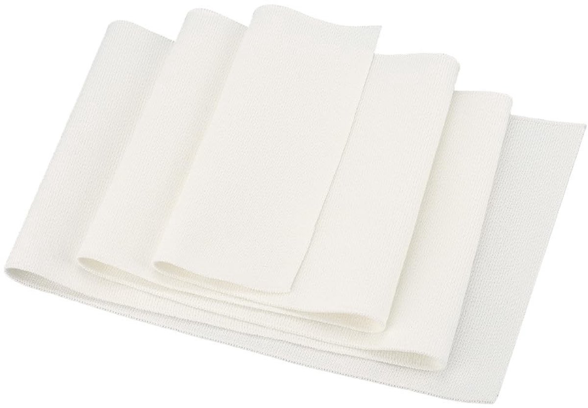 Dailygoods- Gebreide Ribstructuur Stof - Katoenen Materiaal - Rekbaar - Buisvormig - Manchet Kraag - 99x14,7cm