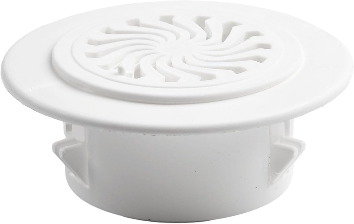 Verstelbare Ventilatierooster van ABS Kunststof voor Badkamer, Keuken en Kantoor - 60mm Sl