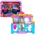 Disney Princess Ariels kasteel in en uit de doos, met Ariel pop en accessoires