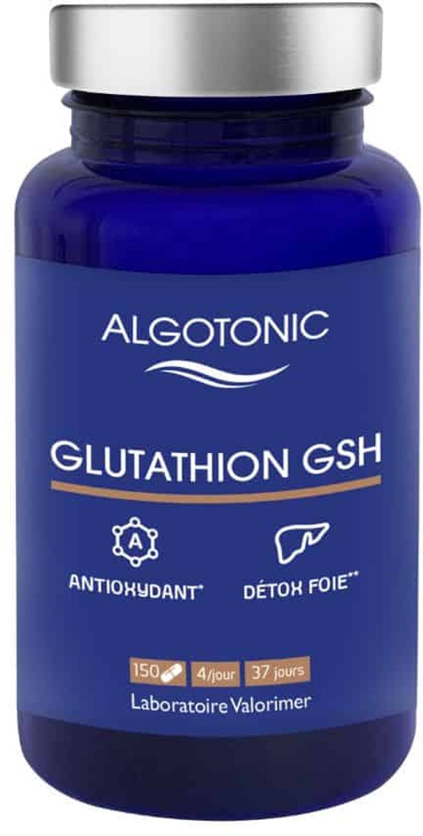 Algotonic Glutathion GSH - Voedingssupplement - Antioxidant - Plantaardige Capsules - 150 Stuks - Ondersteunt het Immuunsysteem