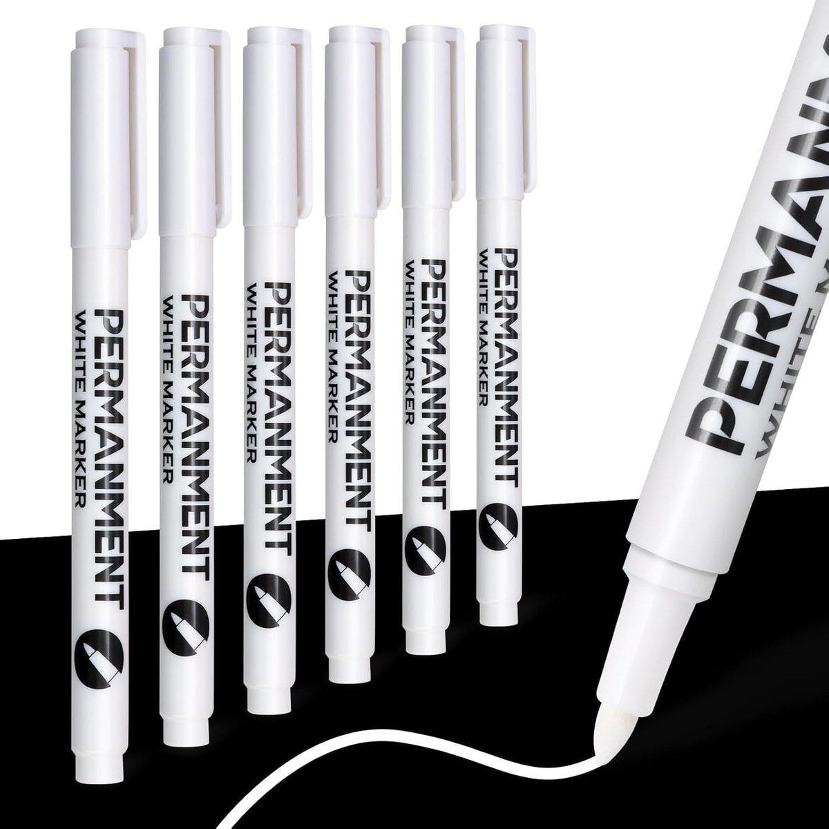 Witte Viltstiften - Acryl Viltstiften - Sneldrogend - Waterdicht - Voor Kunstenaars en Ambachtslieden