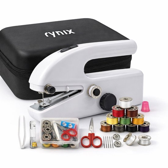 Mini Naaimachine - Handnaaimachine - Ideaal voor Reizen & Snelle Reparaties - Draadloos Sewing Machine - Compact - Met Accessoires doos & Opbergtasje - S1