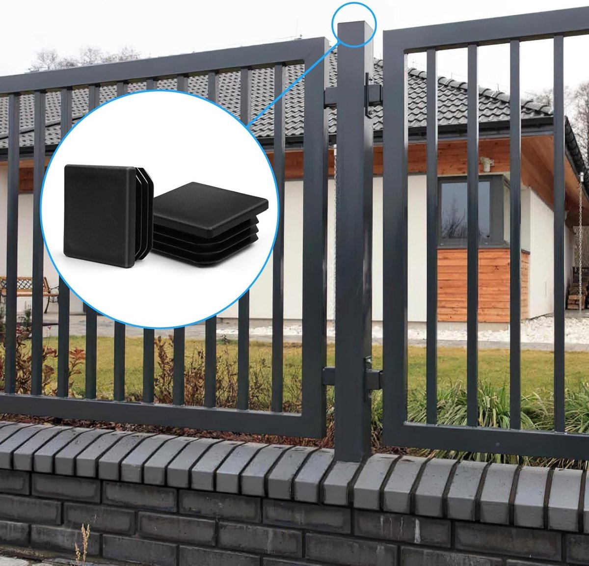 Vierkante Buiskappen 35 x 35 mm - Herbruikbare Plastic Eindkappen voor Meubels, Bescherming en Slijtbestendigheid, Verpakking van 8 Stuks