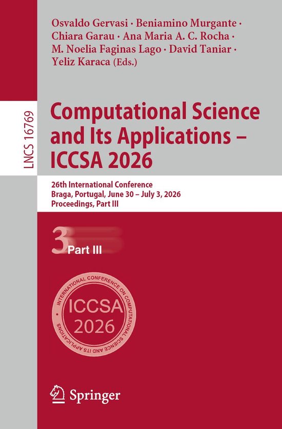Springer Nature Proceedings Computer Science 3 - Computation ... - cover