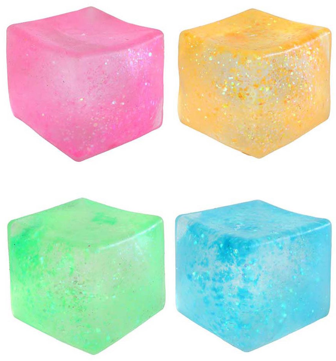 Squeeze mega sugar kubus 4ass 7x7x7cm.