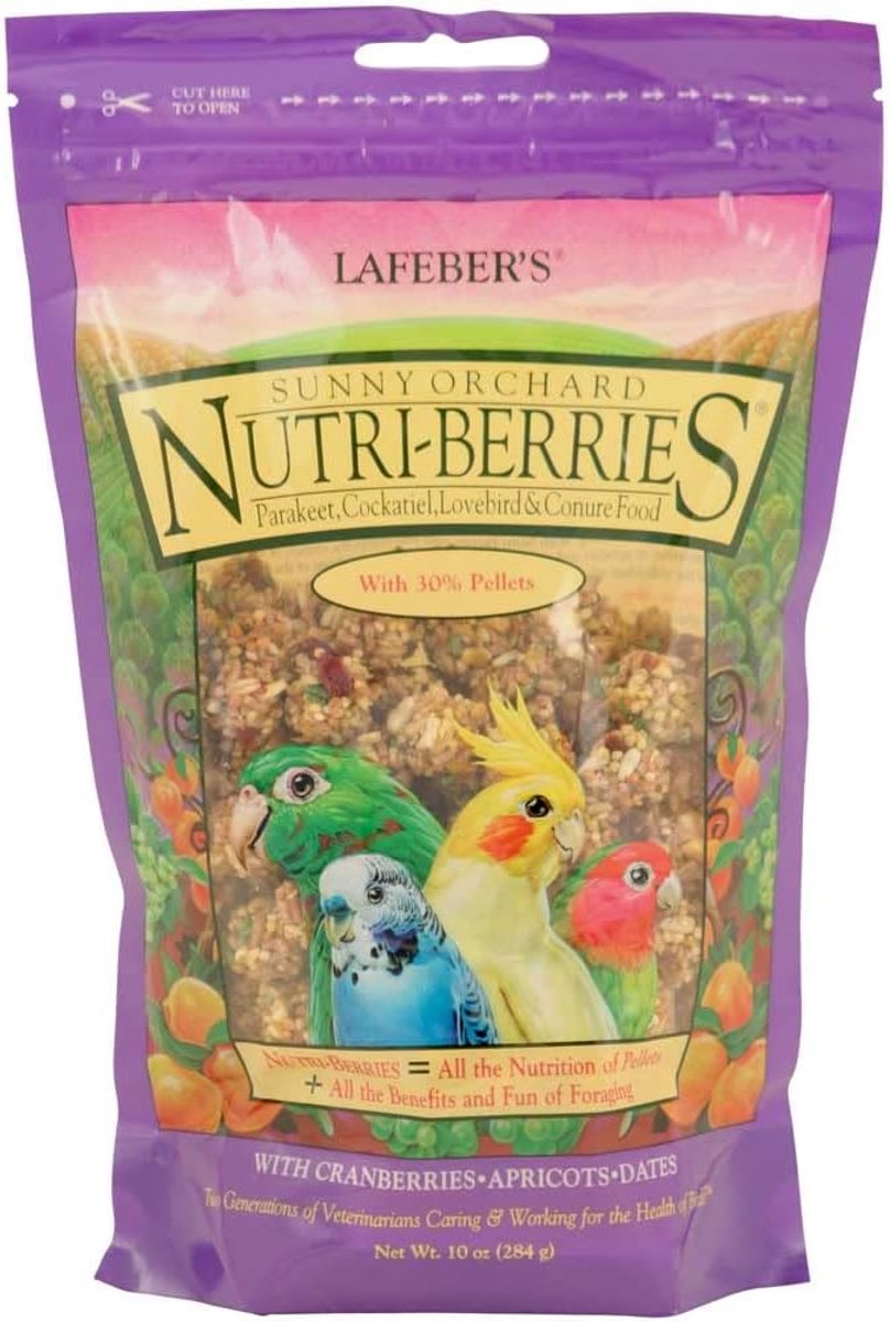 SnelShoppen - Lafeber Sunny Orchard KT/TL 284g - Gezonde Voeding voor Kleine Dieren, Kruidige Mix met Fruit, Snacks voor Cavia's, Konijnen en Hamsters