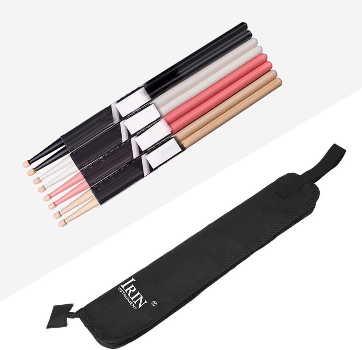 Waterdichte Drumstick Tas voor Percussie, Opbergtas voor Drumstokken en Mallets, Zwart en Duurzaam