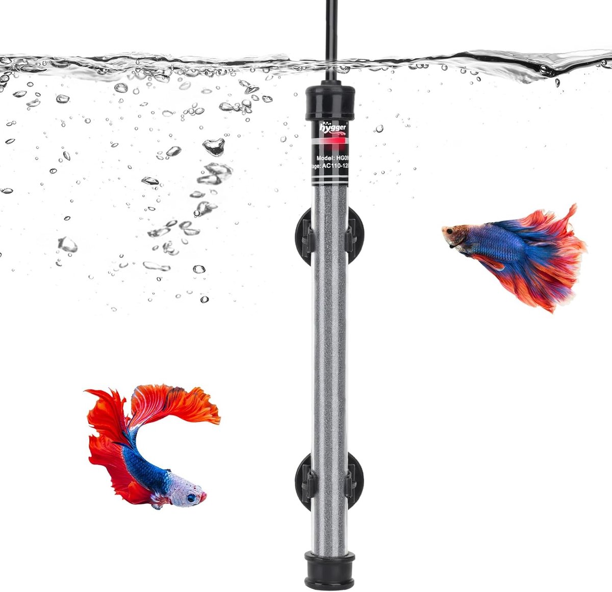 SnelShoppen - Onderdompelbare Aquariumverwarming 300W - Instelbare Temperatuur met LED-Display - Geschikt voor 100-180L Aquarium - Ideaal voor Vechtvi