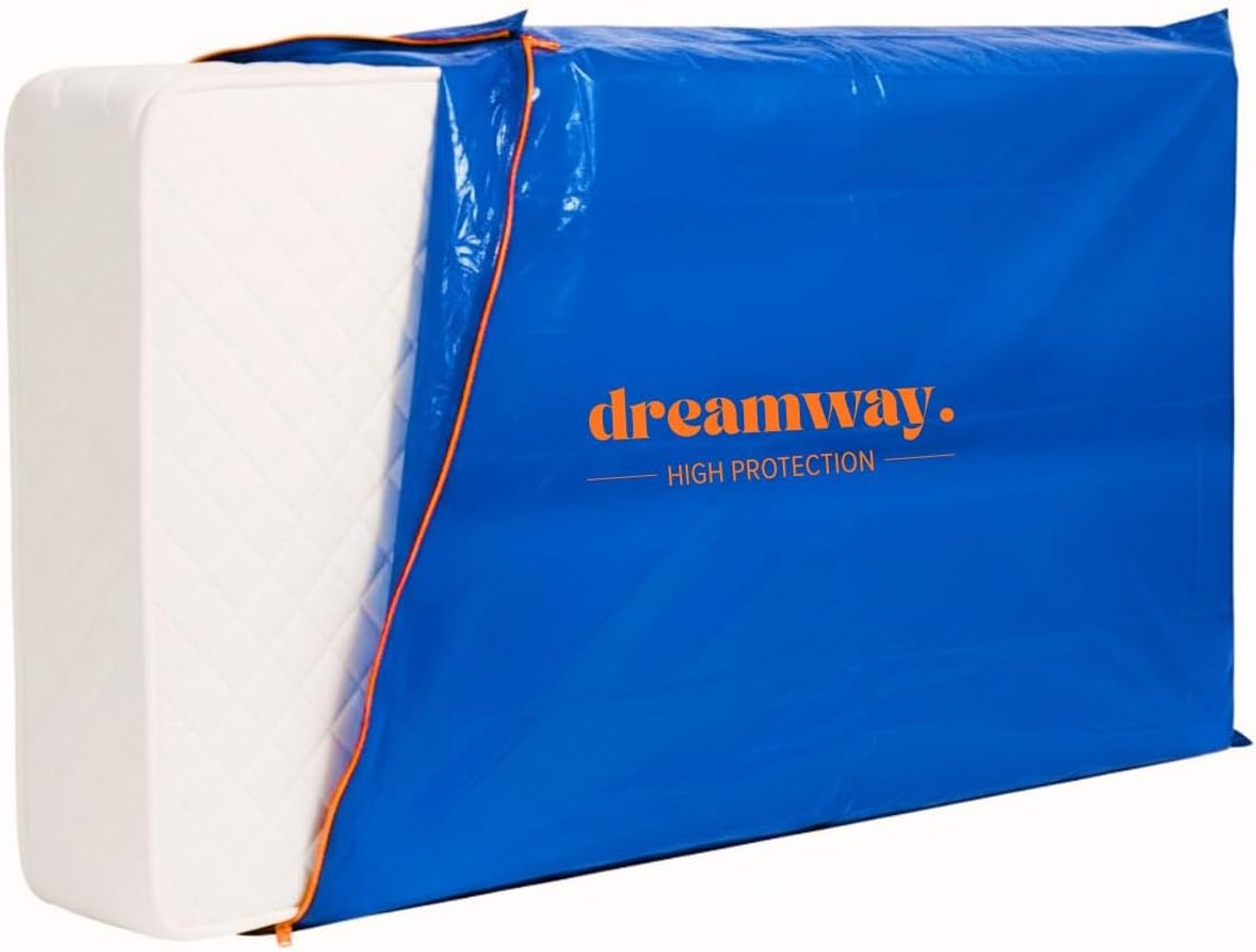SnelShoppen - Beschermhoes voor matrassen 180 x 200 cm, waterdicht, scheurvast, ideaal voor opslag, verhuizing en transport, bescherming tegen stof, v
