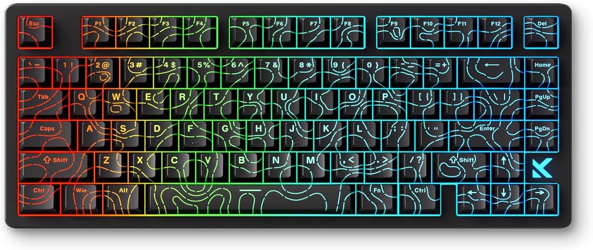 Thijox - Gaming Toetsenbord Jet 75 HE, 8000Hz Rapid Trigger, Compact 70% Formaat, Zwart, Ideaal voor Veilige Gaming Ervaringen