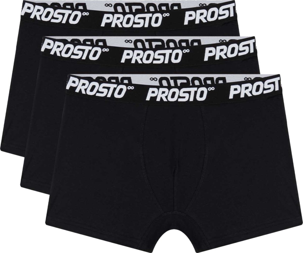 Prosto 3pack Boxers, Mannen, Zwart, boksers, maat: M