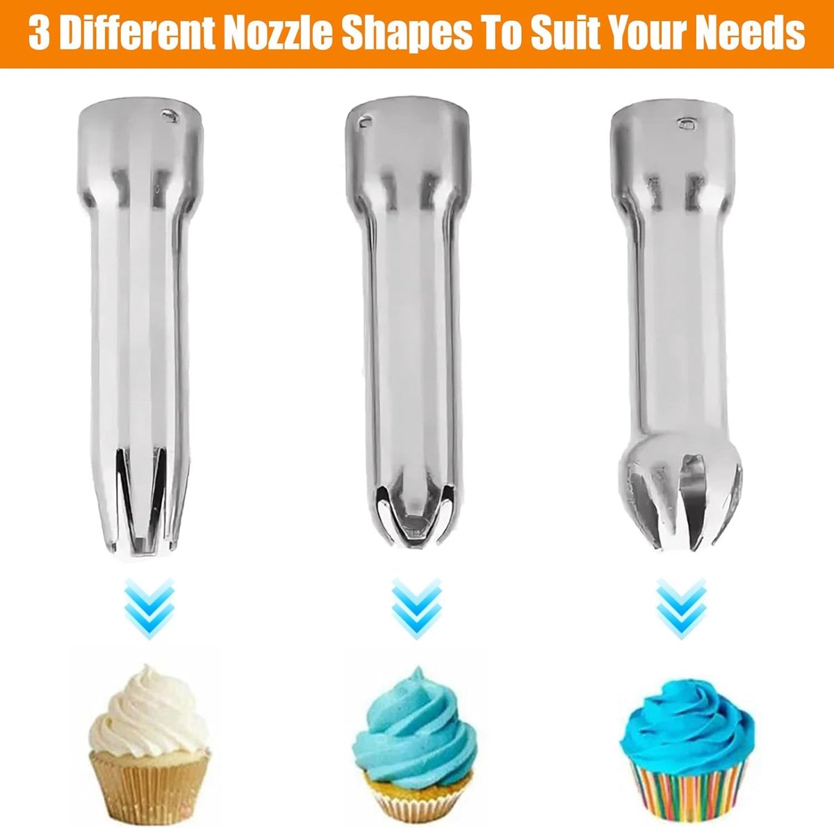 Thijox - 500 ml Slagroom Dispenser met 3 Decoratieve Sproeiers en Reinigingsborstel - Professionele Roestvrijstalen Crème Sifon voor Cake, Desserts en
