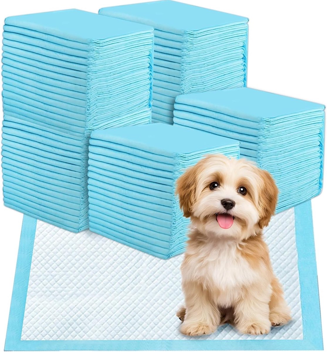 Hondentrainingspads 45 x 60 cm - 100 stuks wegwerponderleggers, absorberende en lekvrije puppy matten, ideaal voor zindelijkheidstraining en hondenverzorging
