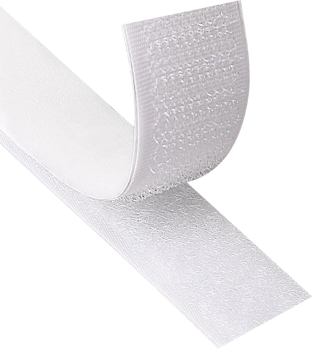 Thijox - Klittenband Zelfklevend 20mm x 8 meter Extra Sterk Dubbelzijdig Klittenband Hook and Loop Tape Wit voor Hout, Creatieve Projecten, Thuis en K
