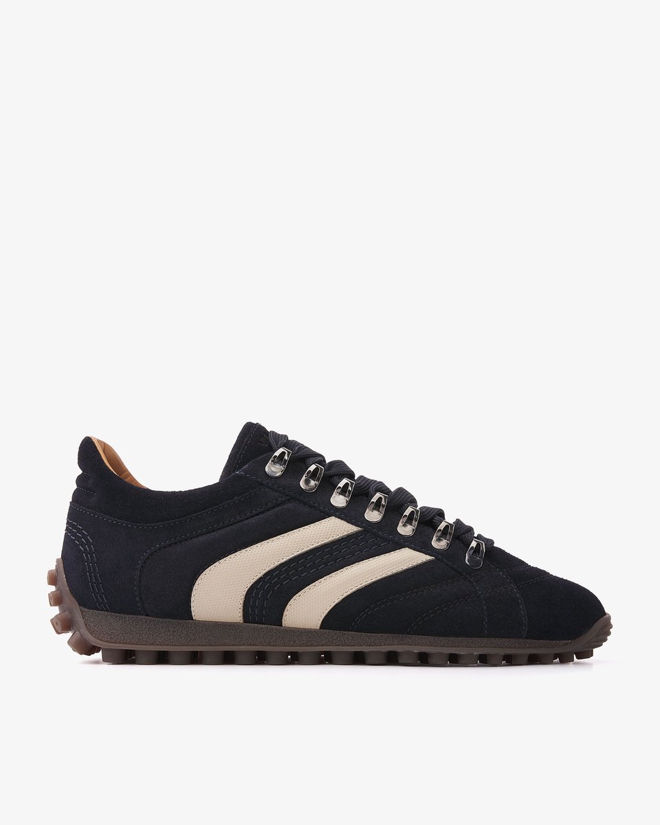 VIA VAI Jack Nathan Sneakers Heren - Leer,Suède - Blauw - Maat 40