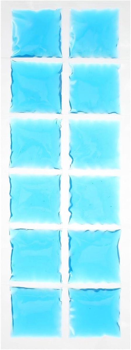 Herbruikbare Lunchbox Koelgelzak - Flexibel Lekvrij Vriespak - Voedselversheid Behoud - Langdurige Koudebehoud - 34x12x1 cm - Blauw