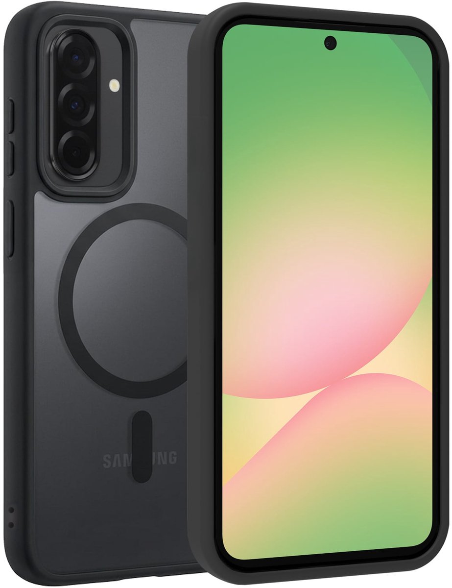 Hoesje Geschikt voor Samsung Galaxy A56 - Magsafe Compatible - Sterk & Shockproof - Back Cover - Shock Proof Case - Telefoon Hoes Shockproof - Zwart