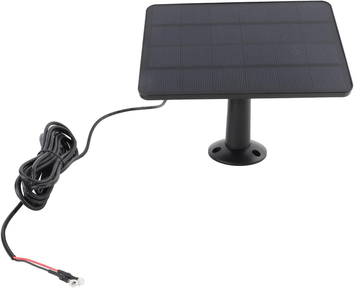 Zonnepaneel Deurbel - Energie Oplader - Continu Opladen - IP66 Waterdicht - 10 Watt - Zwart