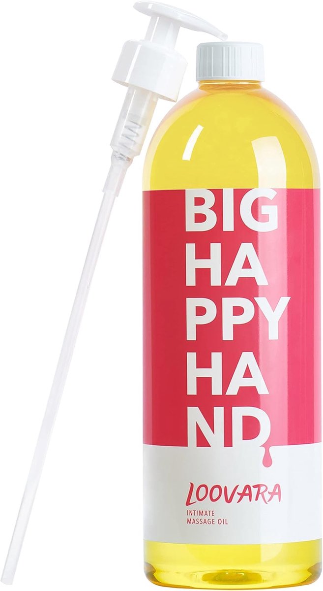 Loovara - erotische massageolie XXL (1.000 ml) | voedende liefdesolie voor het voorspel, geschikt voor een partnermassage voor de seks en met seksspeeltjes, geurneutraal en dermatologisch getest, Made in EU