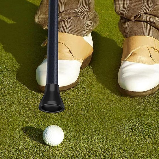 Golfbal Verzamelaar - Bal Opnemer - Oefendoelen Gazon - Handsfree Comfort - 4 Delig Set - Zwart — afbeelding 3