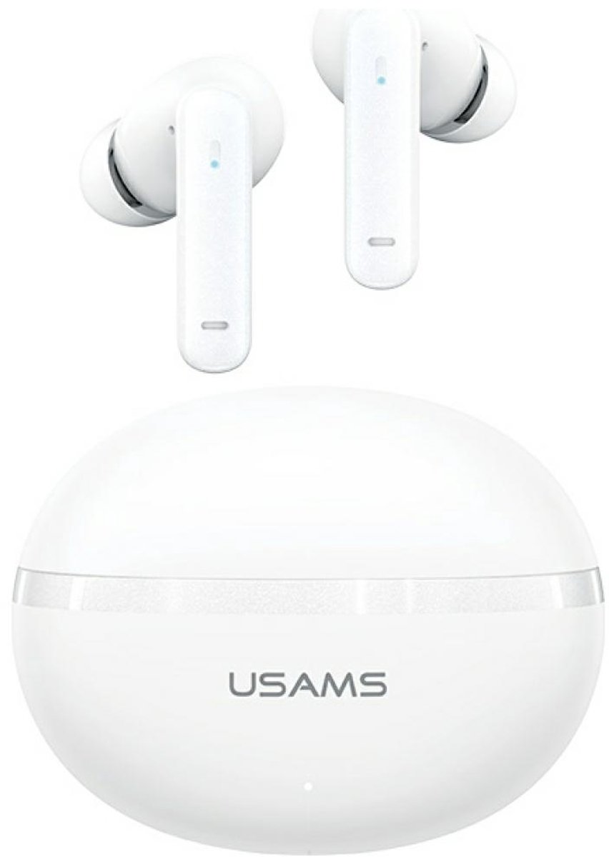 Koptelefoon Bluetooth USAMS Echo E02 TWS ANC+ENC draadloos wit
