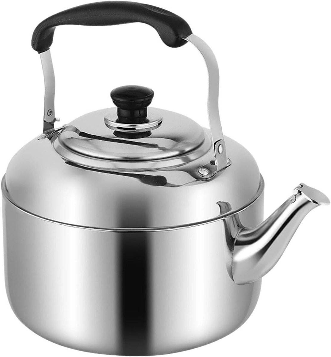 Fluitketel Roestvrij Staal - Waterkoker Kokend Water - Water Koken - Overkookbeveiliging - 3 Liter - Zilver