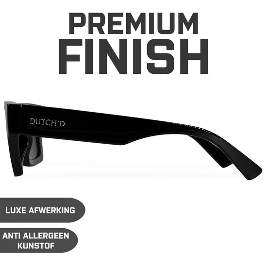 DUTCH'D® - Zonnebril - Heren & Dames - Polarized - Zwart - Shade - Sterk Montuur - Met Case - Gepolariseerd - Auto bril - UV 3 Bescherming van DUTCH'D® — afbeelding 3