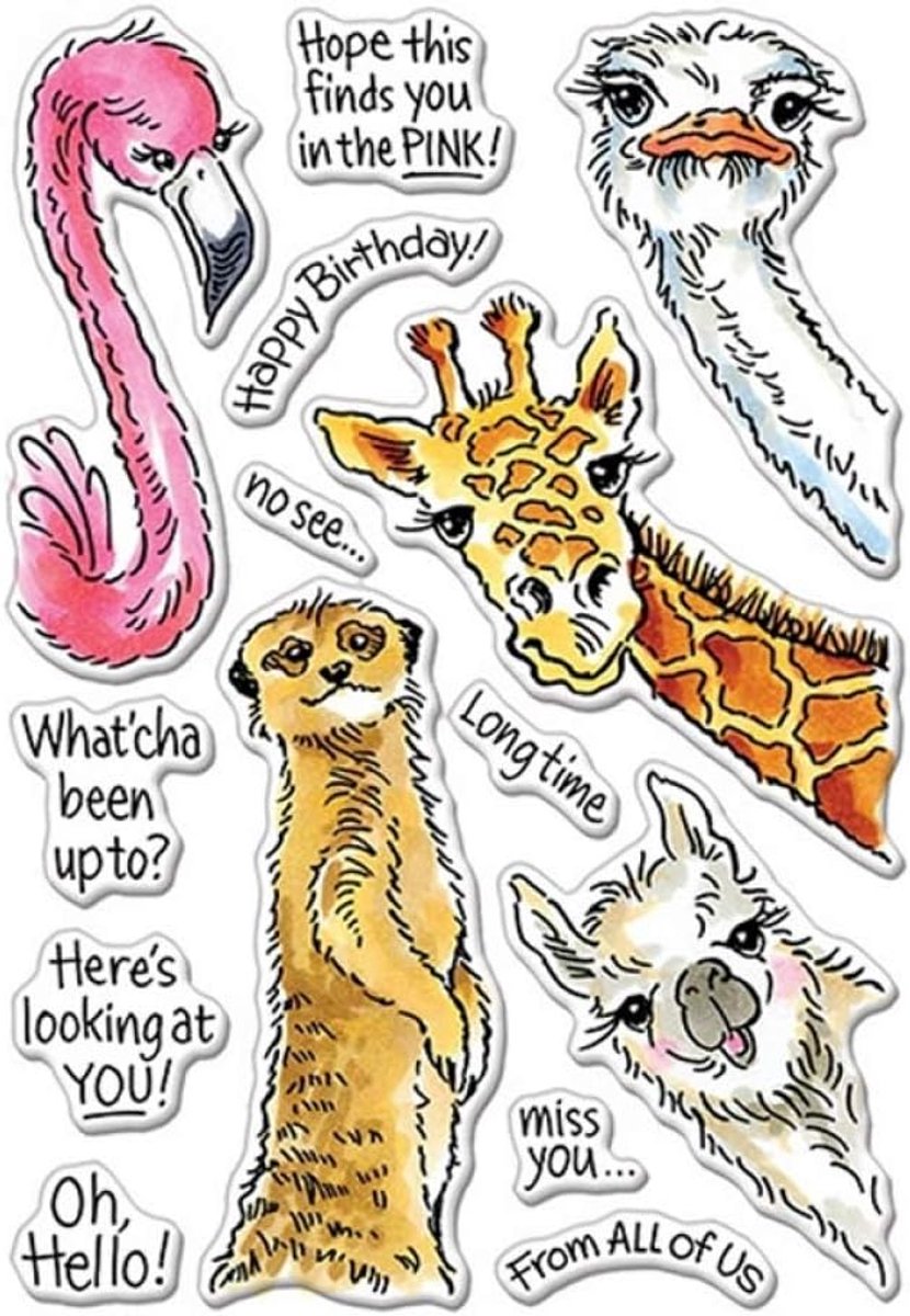 is Watching You Dies en Stempel Sets voor Kaarten Maken Giraffe