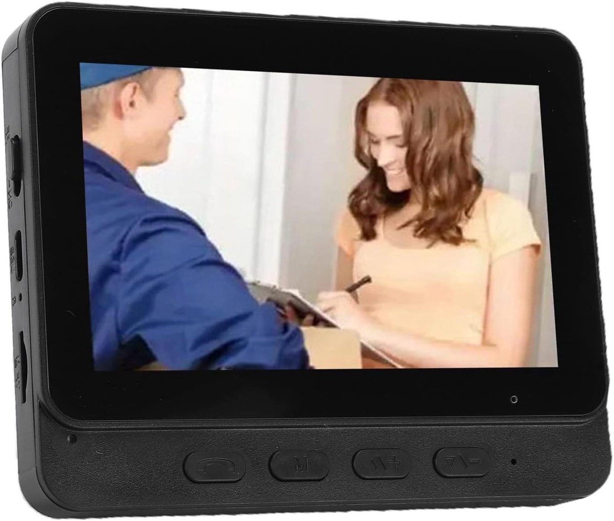 Videodeurbel Systeem - Deurbel met Camera - Huisbeveiliging - Geen WiFi Nodig - 43 Inch Scherm - Zwart
