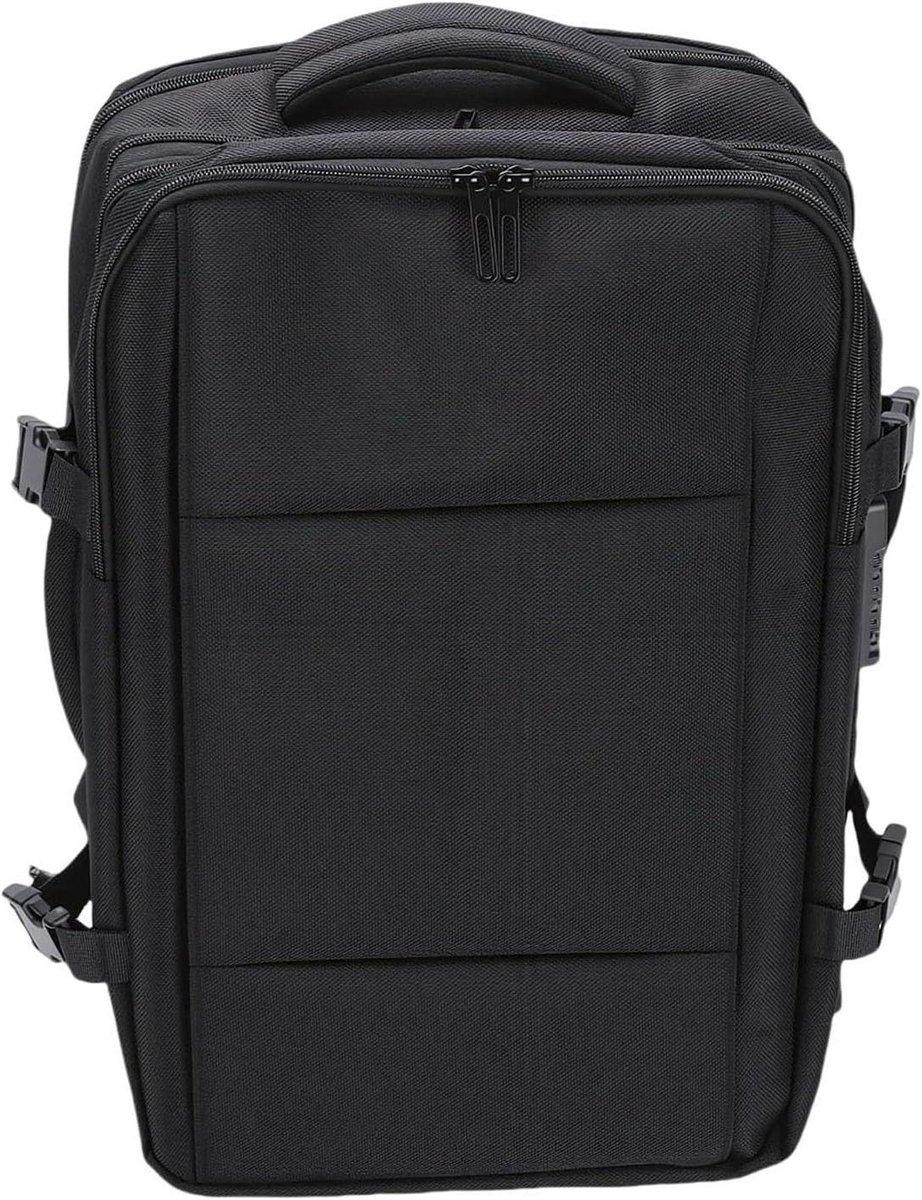 Reisrugzak met Vacuüm - Compressie rugzak Vakantie tas - Ruimte Besparen - Uitbreidbaar Ontwerp - 32-40L - Zwart