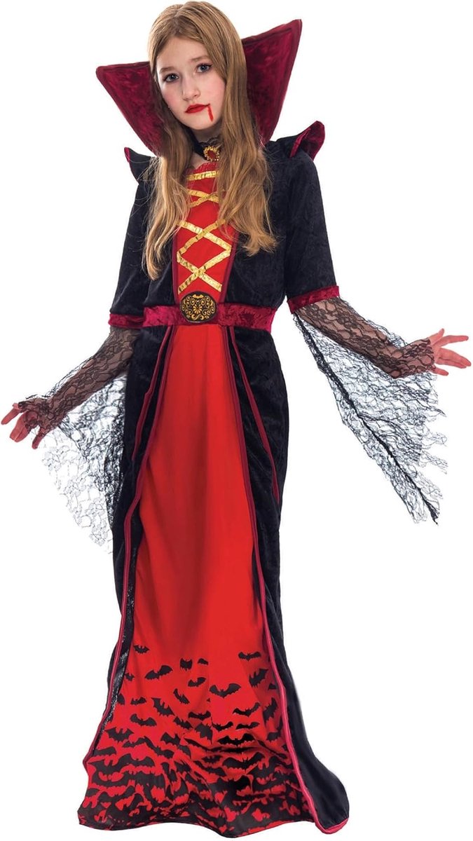 Creations Royal Vampierkostuum voor meisjes, deluxe set, , gothic