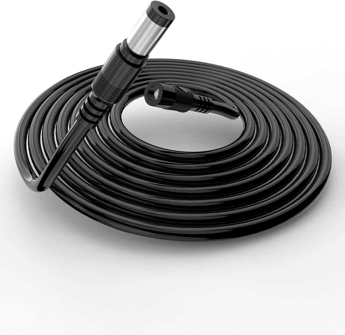 3M/10ft DC verlengkabel voor Echo Show 15/8/10, Echo Show 2nd Generation, Echo Plus 2nd Gen., Echo Dot 3rd 4th Generation, 18AWG koper, DC verlenging, 3M zwart