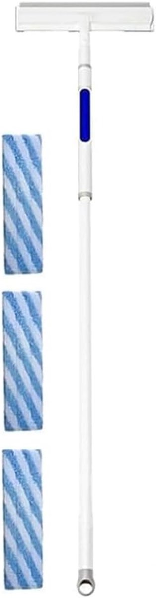 Raamwisser met Spray - Gereedschap voor Ramen - Ramen Schoonmaken - Dubbelzijdig Schoonmaken - 130 cm - Wit