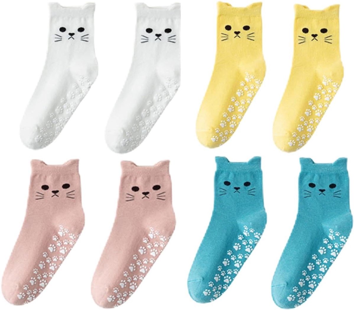 Sokken, grappig, antislip, mooie pilatessokken, antislip, cadeau voor kattenliefhebbers, maten EU 37-39