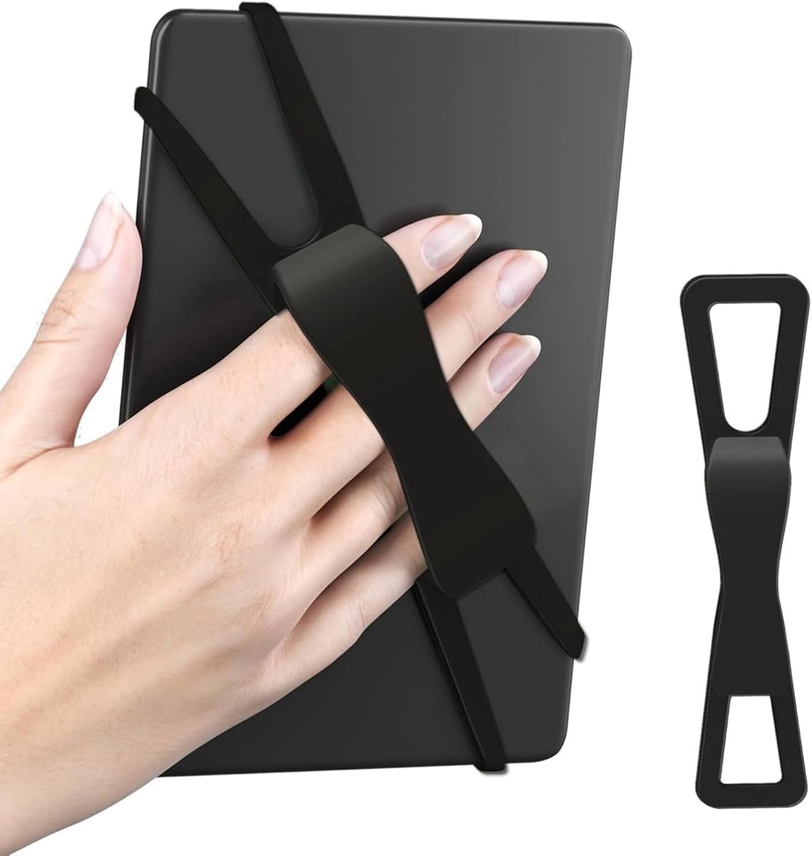 Muorruo Ergonomische siliconen handgreep houder voor e-readers en tablets, voor handgreep Kindle accessoires voor - ShopVlot