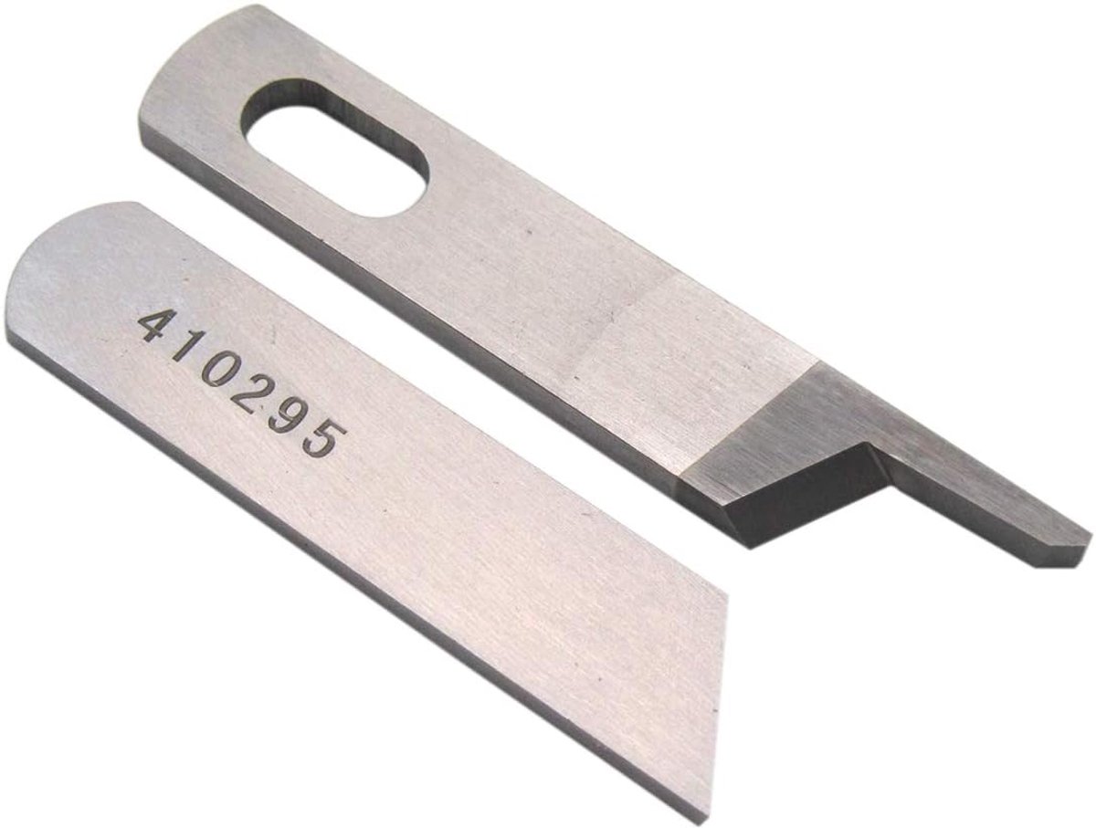 merk -1 set boven- en ondermes #50143403+50145403 Compatibel met/vervangt Juki merk MO-214D,MO-623,MO-634D,MO-644D,MO-655,MO-735 Bernina merk 006D,007D,008D,009D,1100DA,1200DA