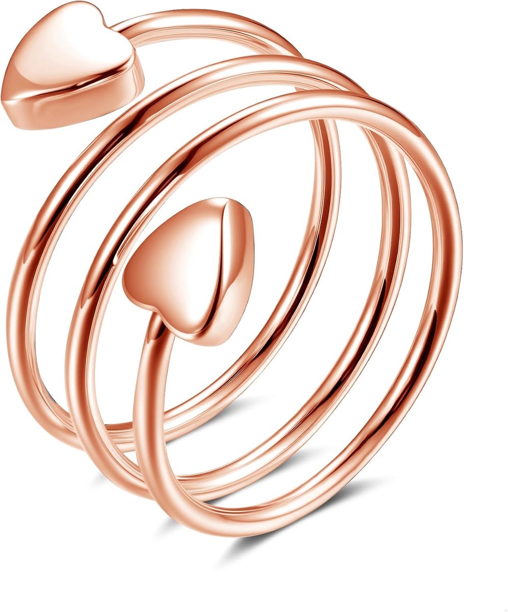 Ringen met ultrasterke magneten, open verstelbare magnetische ringen, modieuze slang & blad & hart & lijn & Viking-vingerringen voor vrouwen, cadeau voor