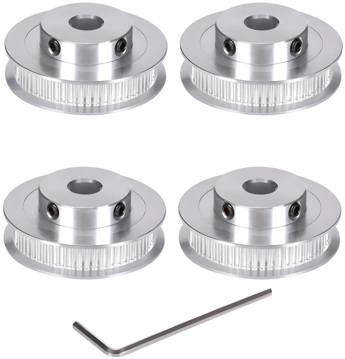 60Teeth Bore 8mm Timing Pulley Synchroon Wiel Aluminium voor Breedte