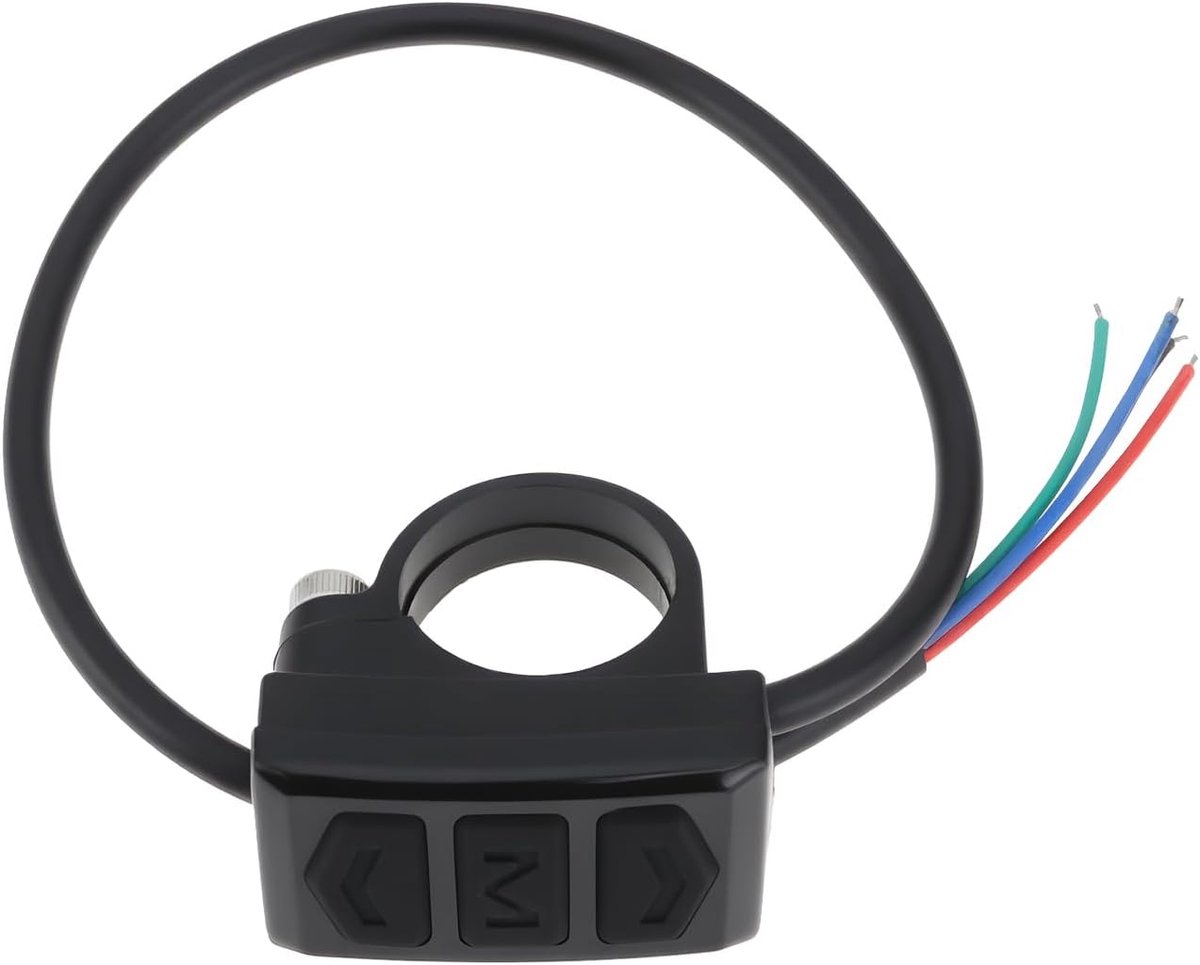 3 Knoppen Elektrische Fietsbedieningsschakelaars Geschikt voor de Meeste Elektrische Voertuigen om Snelheid en Verlichting aan te Passen