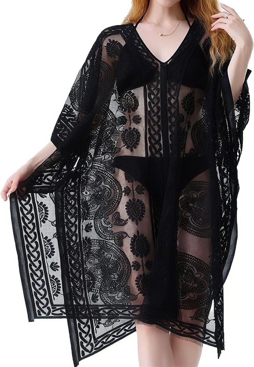 Strandjurk voor dames, sexy elegante V-hals, vrijetijdsjurk