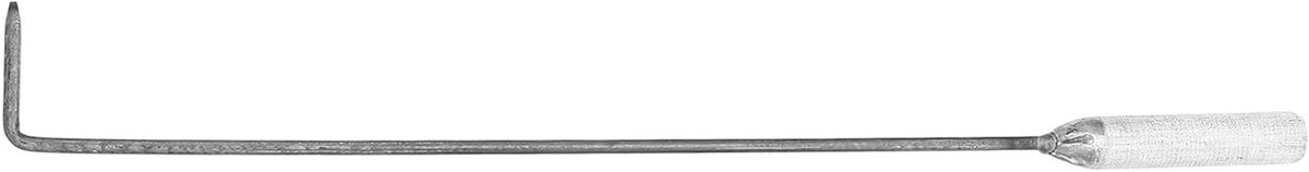 Vuurhaak - Vuurkorfpook - Hout Verplaatsen - Hittebestendig Ijzer - 409 cm - Zilver